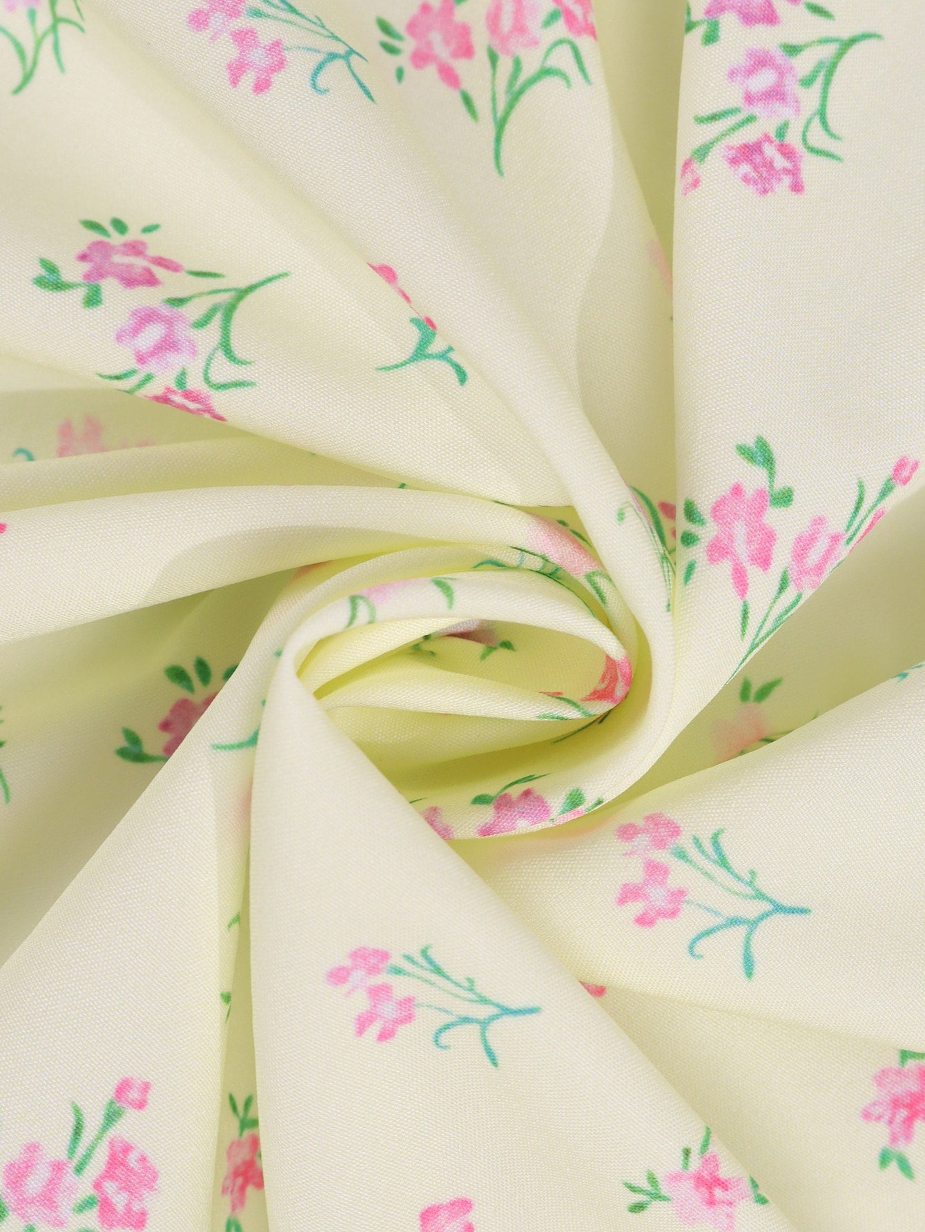 Garden Party Puff Sleeve High Split Floral Print Dress