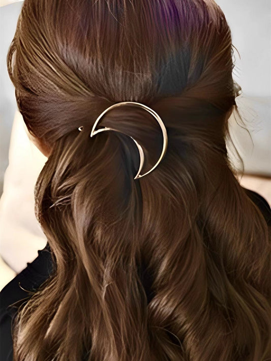 Hollow Moon Hair Clip