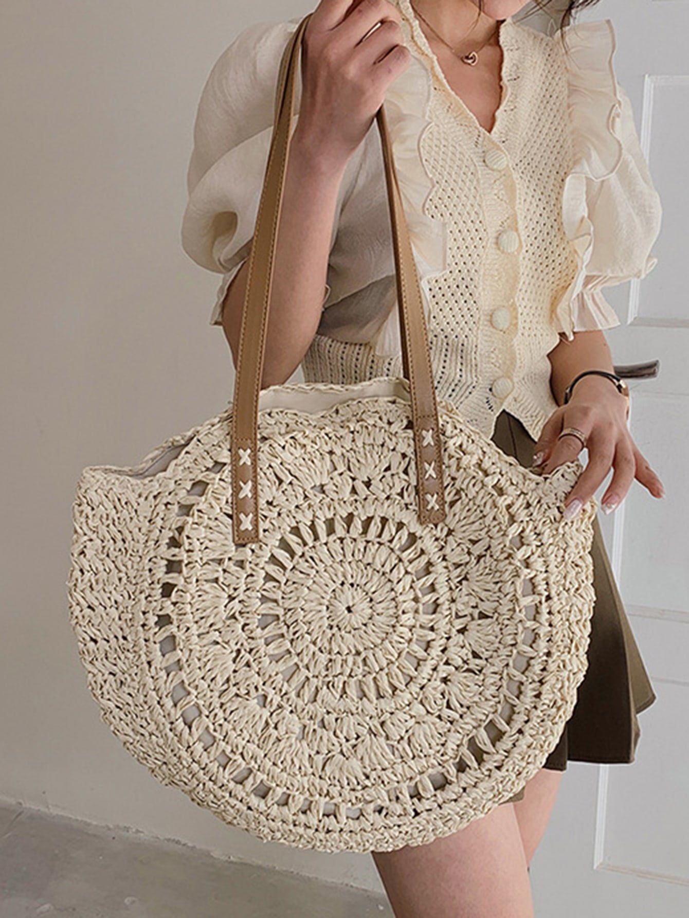 Bolso De Paja Boho Chic