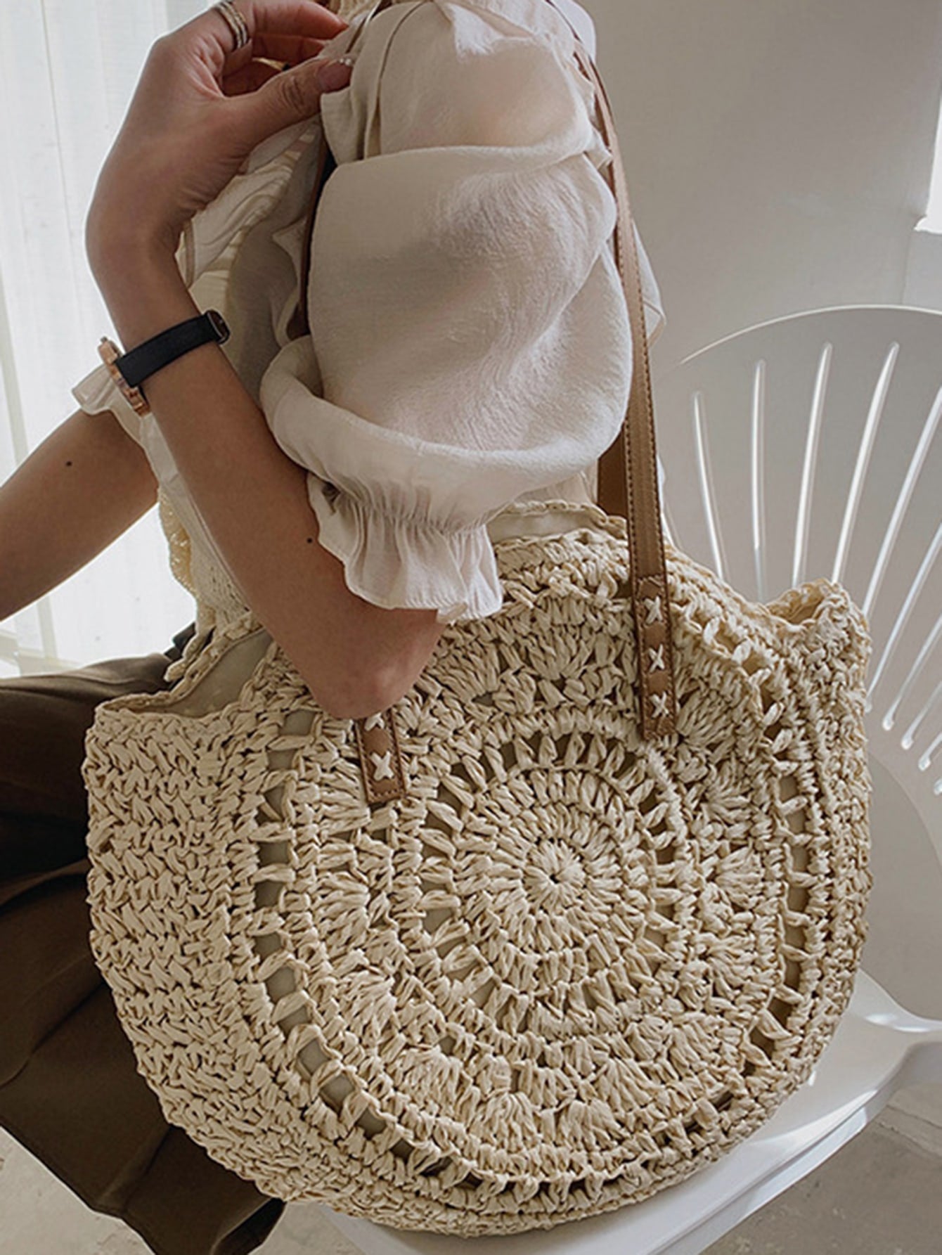 Bolso De Paja Boho Chic