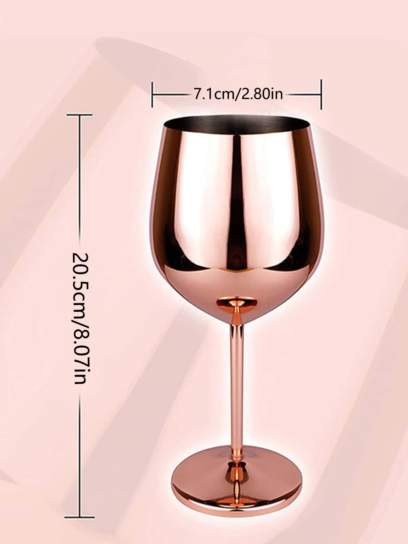 Vampy Stainless Steel Wine Glass - 500ml - 1pcCute, Unbreakable