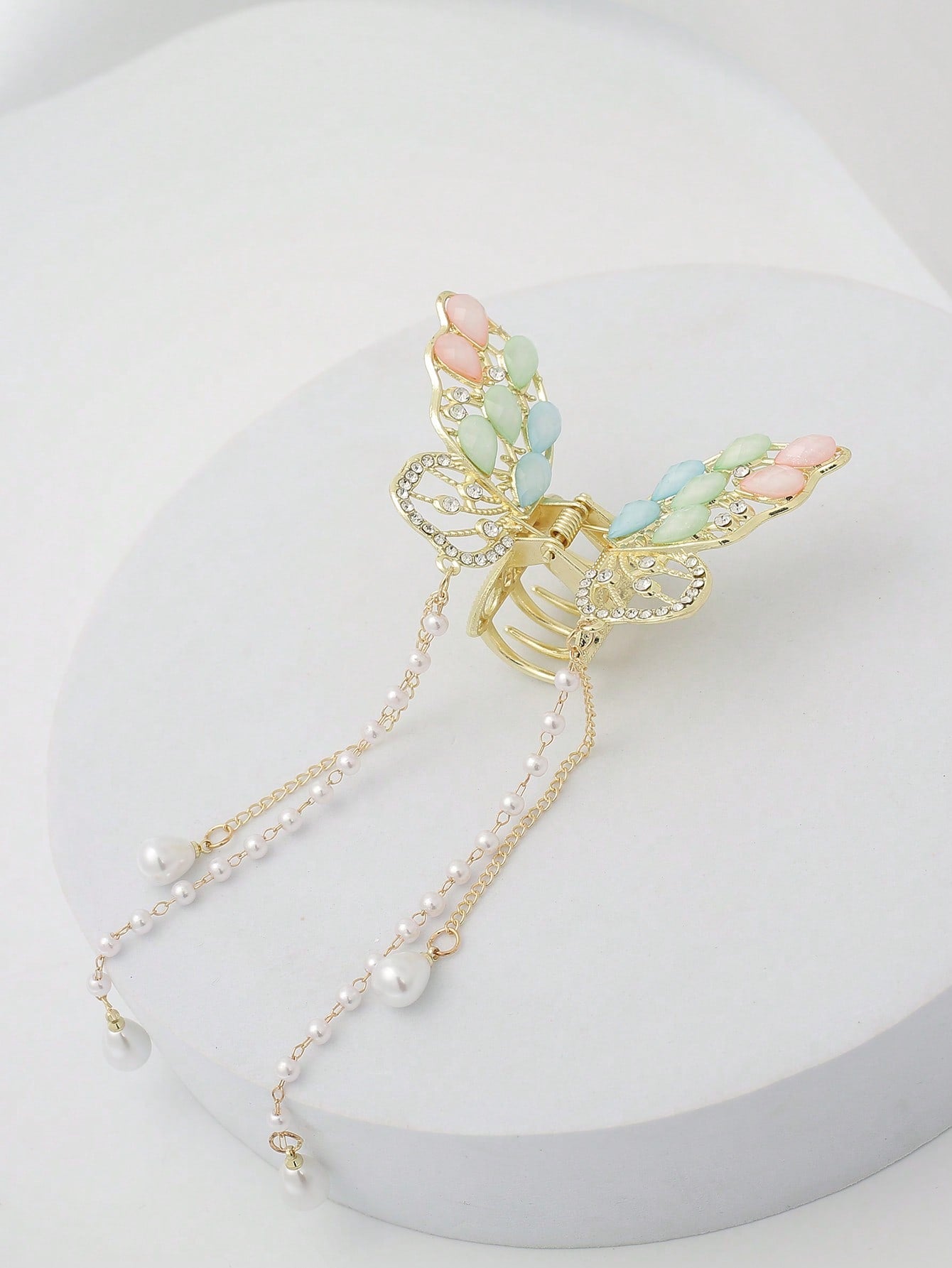 Rhinestone Butterfly Design Luxury Hair Claw