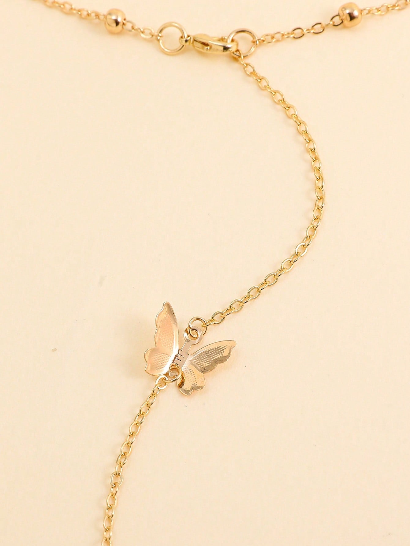 Butterfly Charm Back Necklace