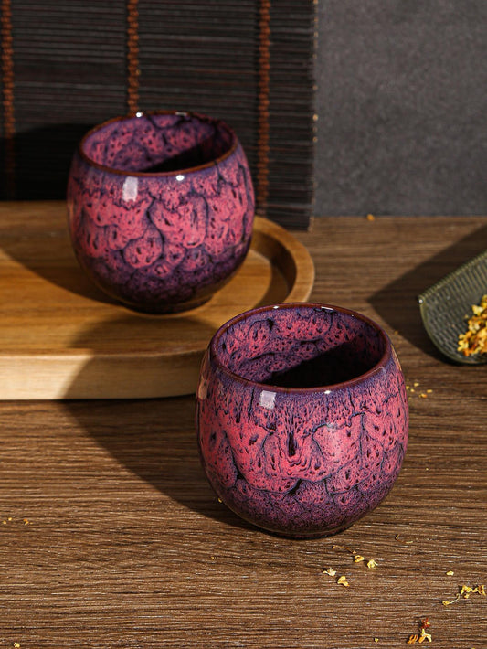 Graphic Witch Tea Cup Purple Porcelain 1pc (Double Espresso Size)