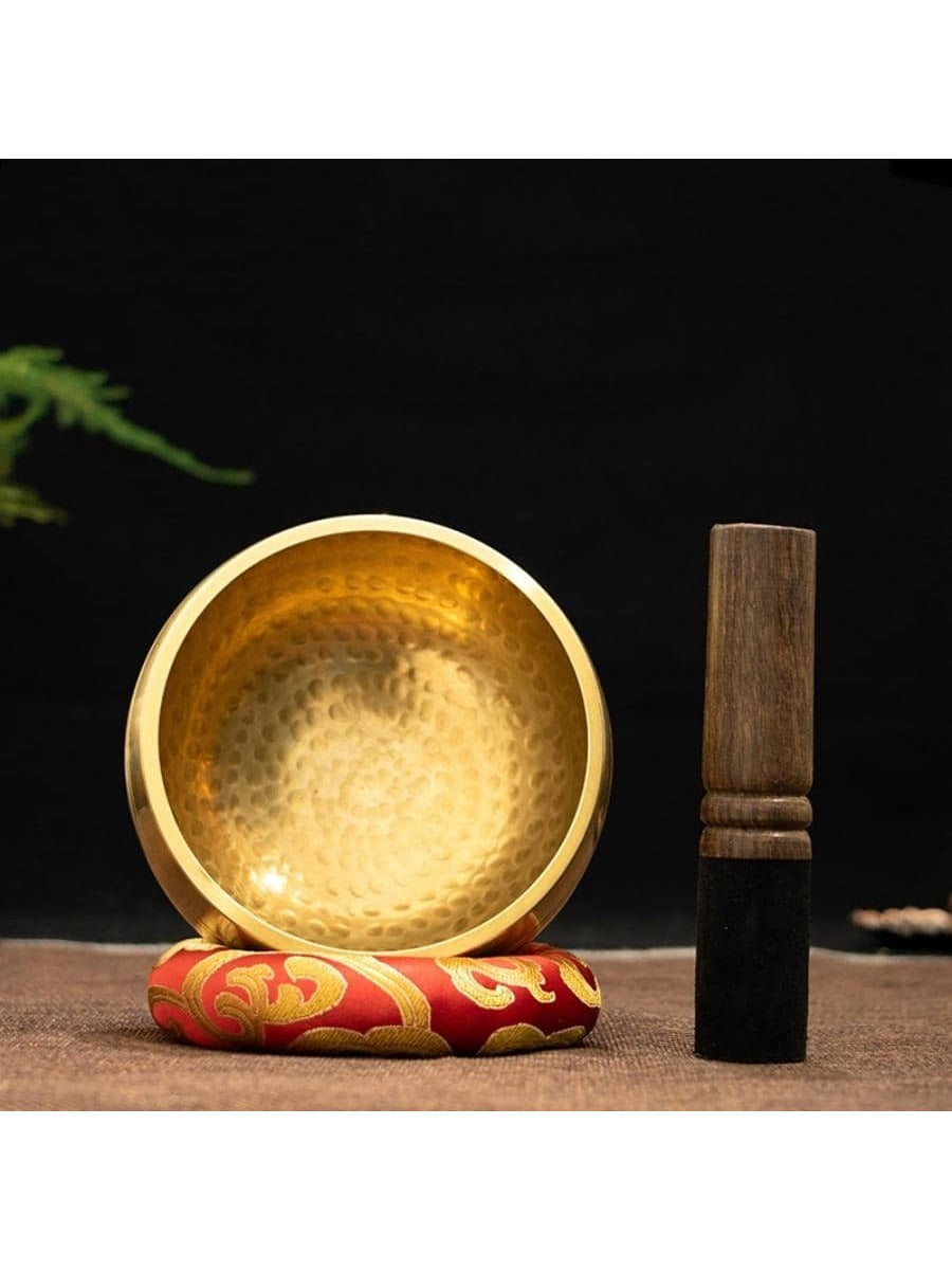 Singing Bowl Yoga Meditation Bronze including Sound Stick
