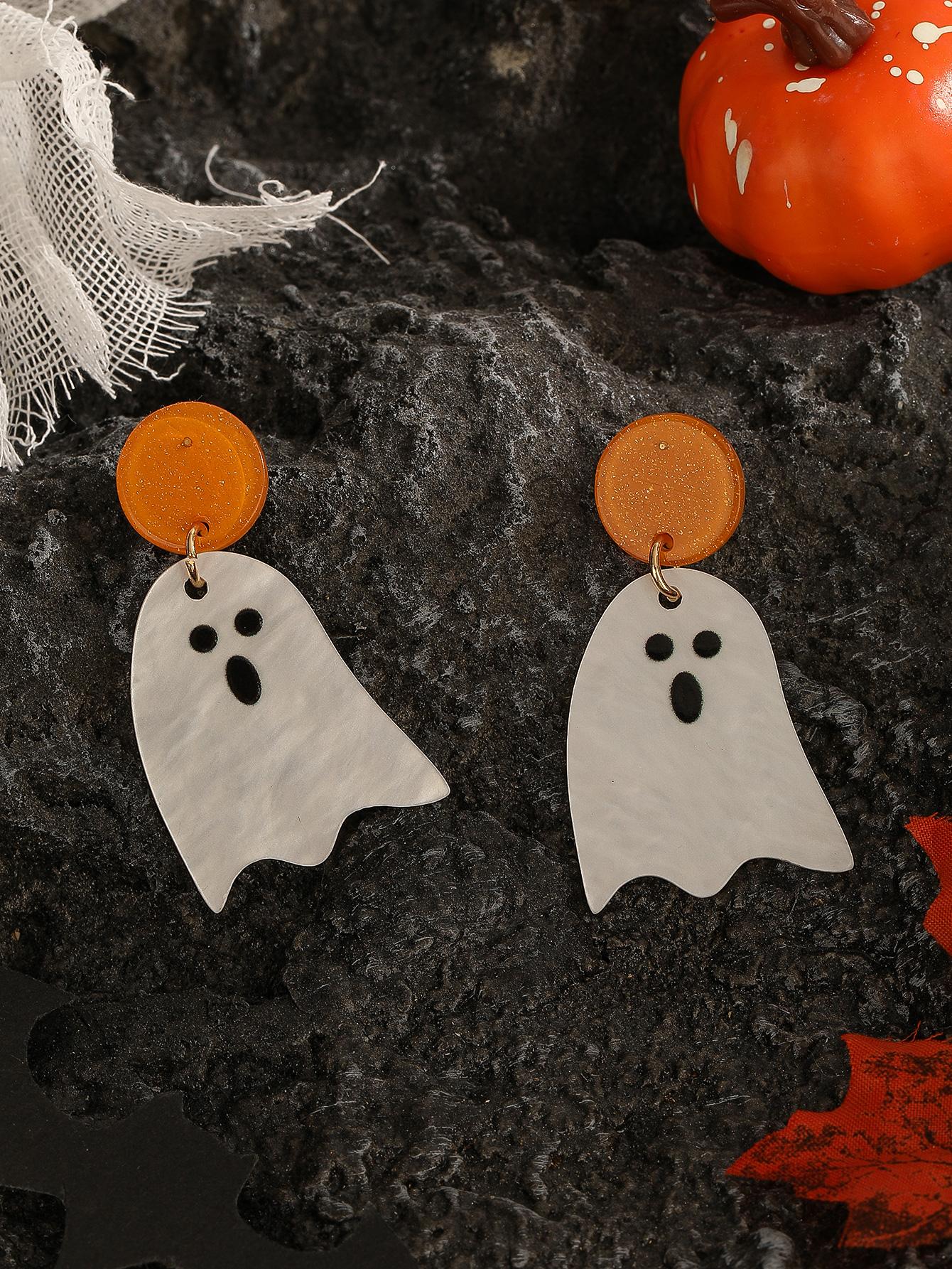 Hallows Eve Ghost Drop Earrings