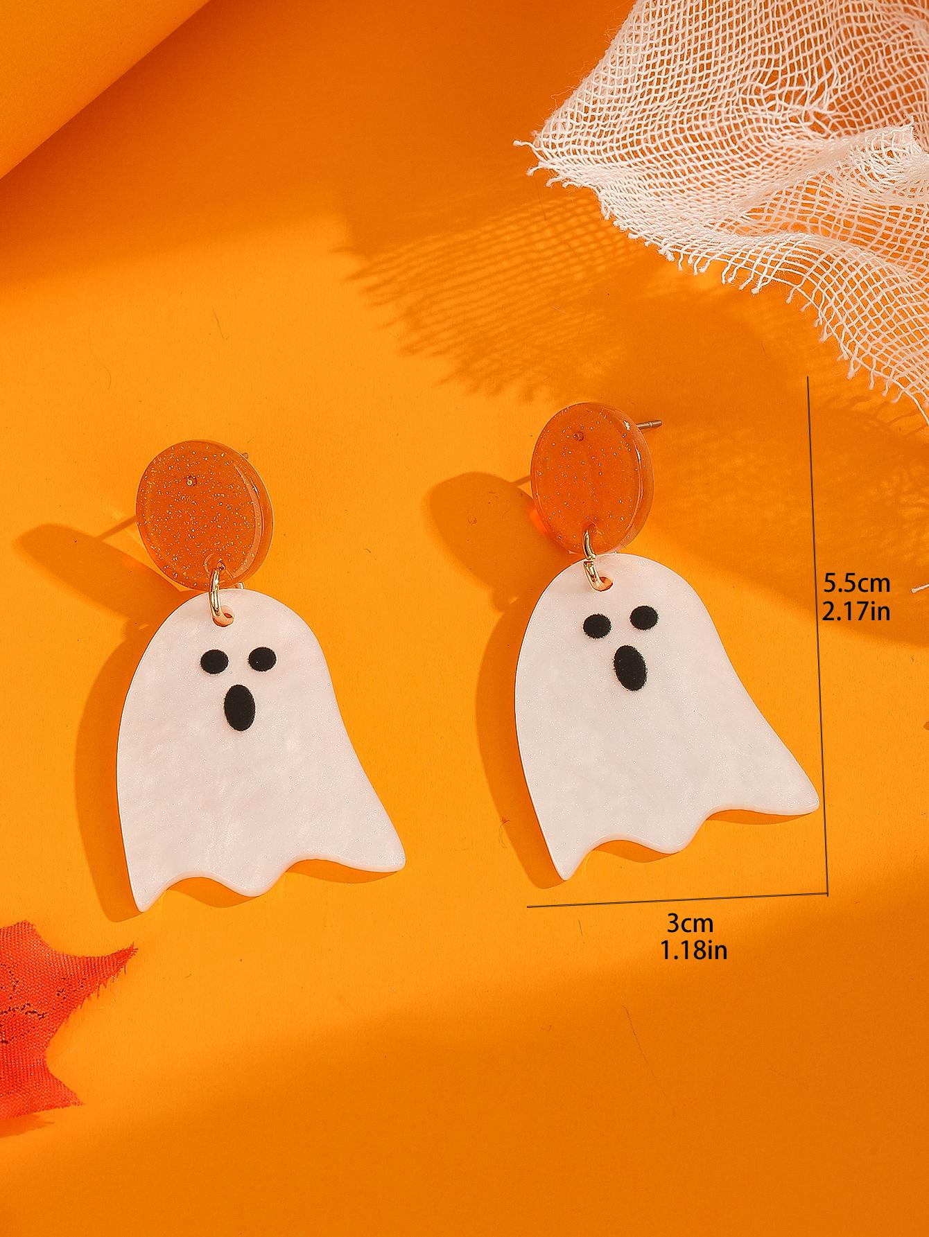 Hallows Eve Ghost Drop Earrings