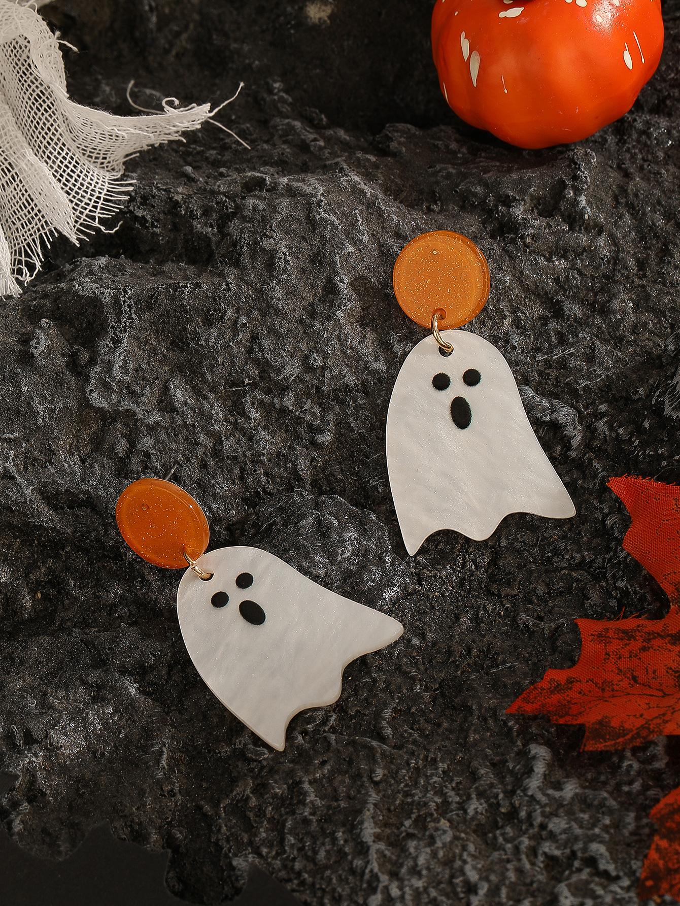 Hallows Eve Ghost Drop Earrings