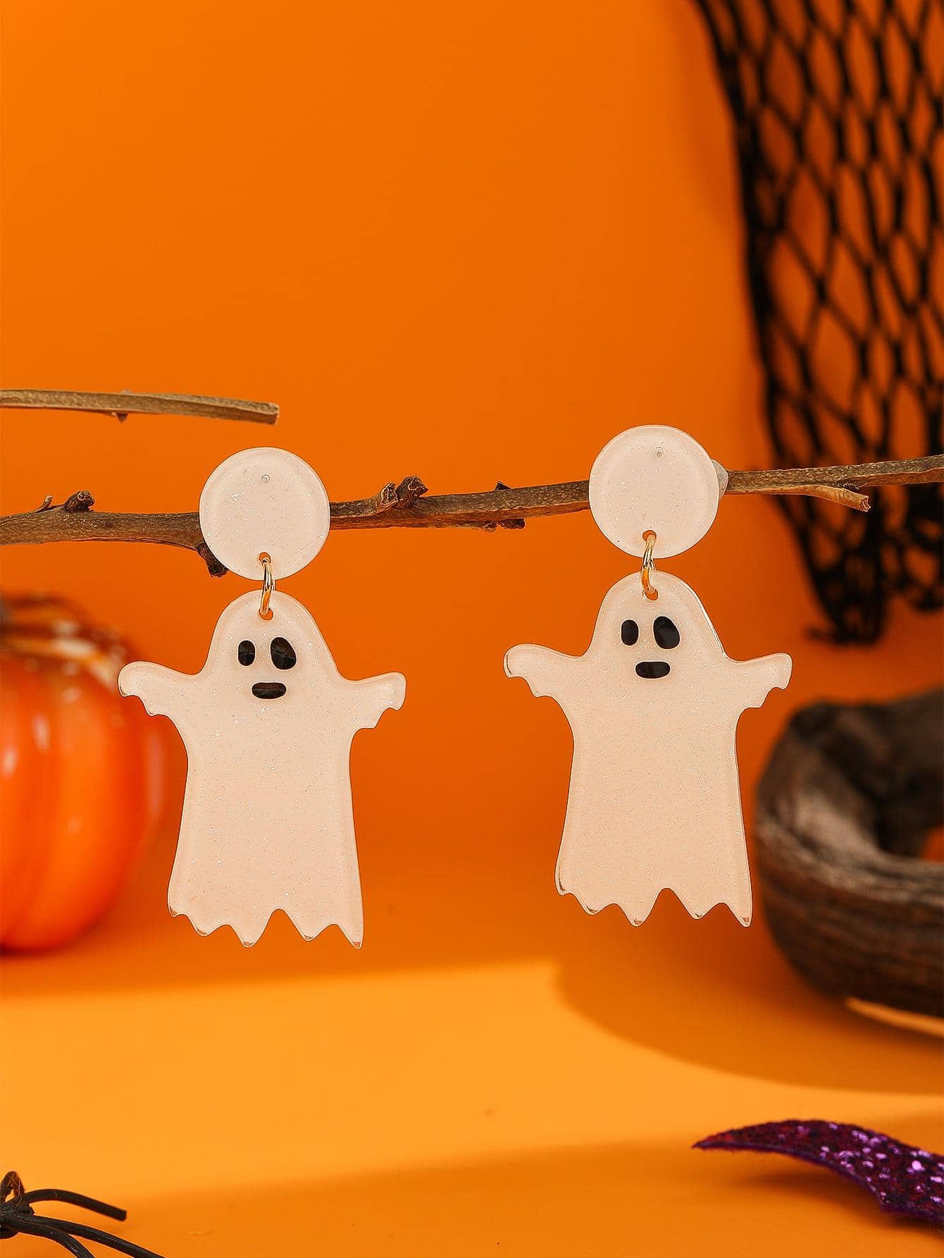 Pendientes colgantes de fantasma de Hallows Eve