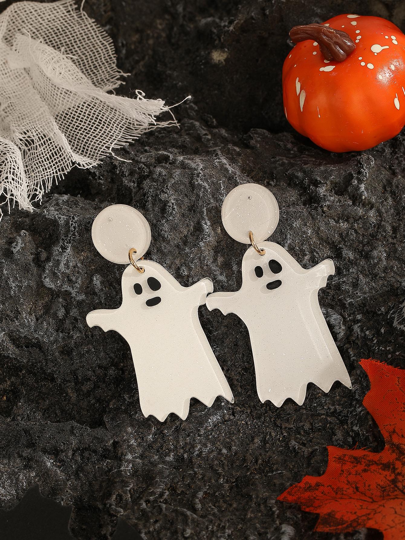 Pendientes colgantes de fantasma de Hallows Eve