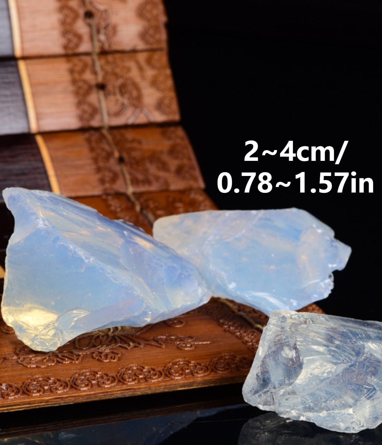 Opalita Piedras crudas ásperas Piedras preciosas curativas Cristales a granel/Rocas fuente