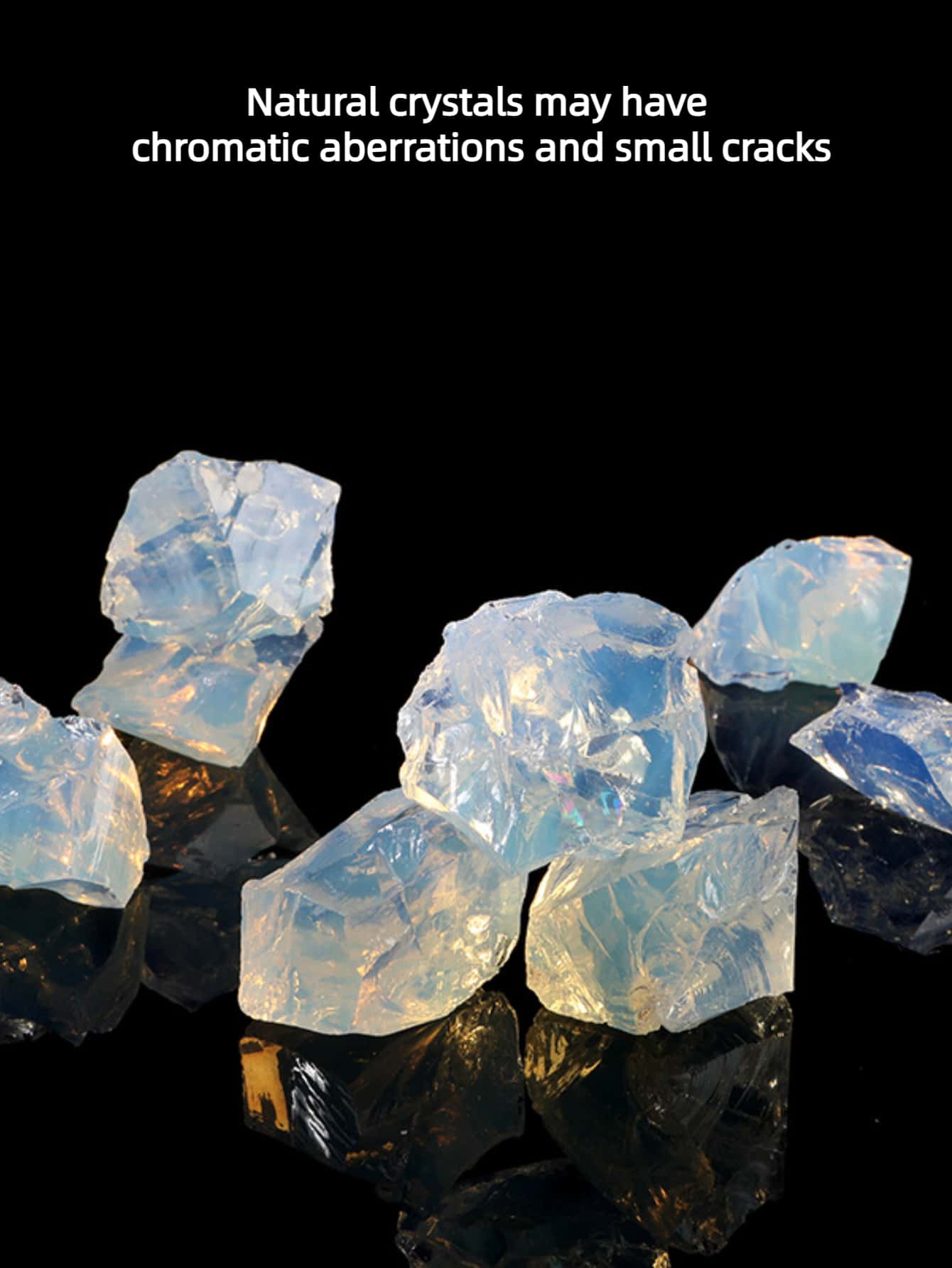 Opalita Piedras crudas ásperas Piedras preciosas curativas Cristales a granel/Rocas fuente