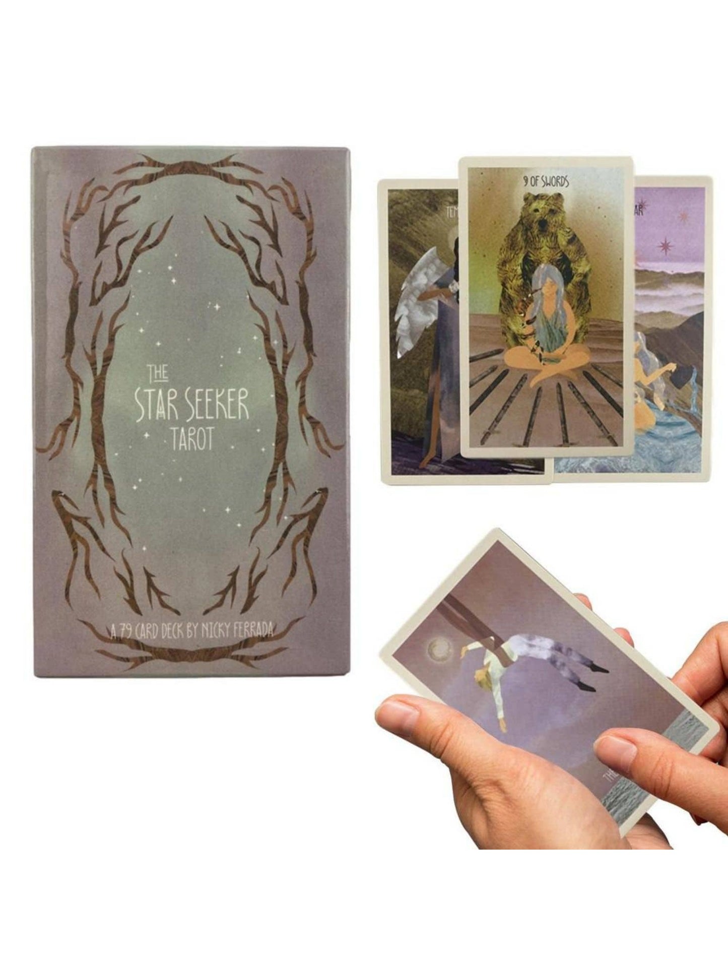 The Star Seeker Tarot Deck With Instructions. 79 cards 12x7cm