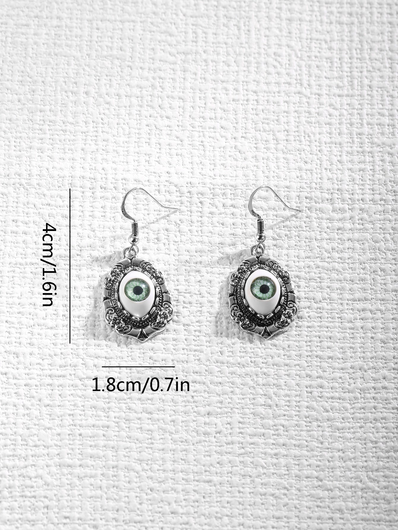 Punk Green Eyes Earrings