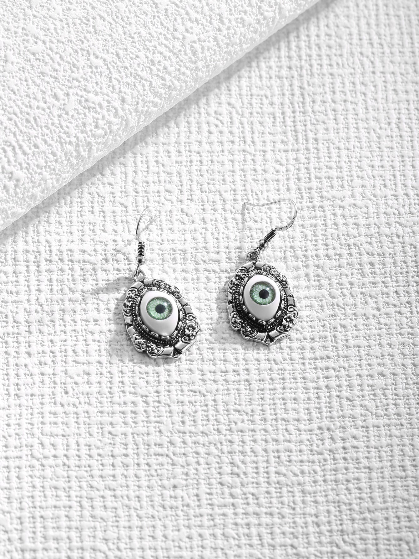 Punk Green Eyes Earrings