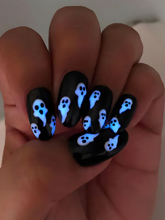 Kit de uñas fluorescentes Black Ghost