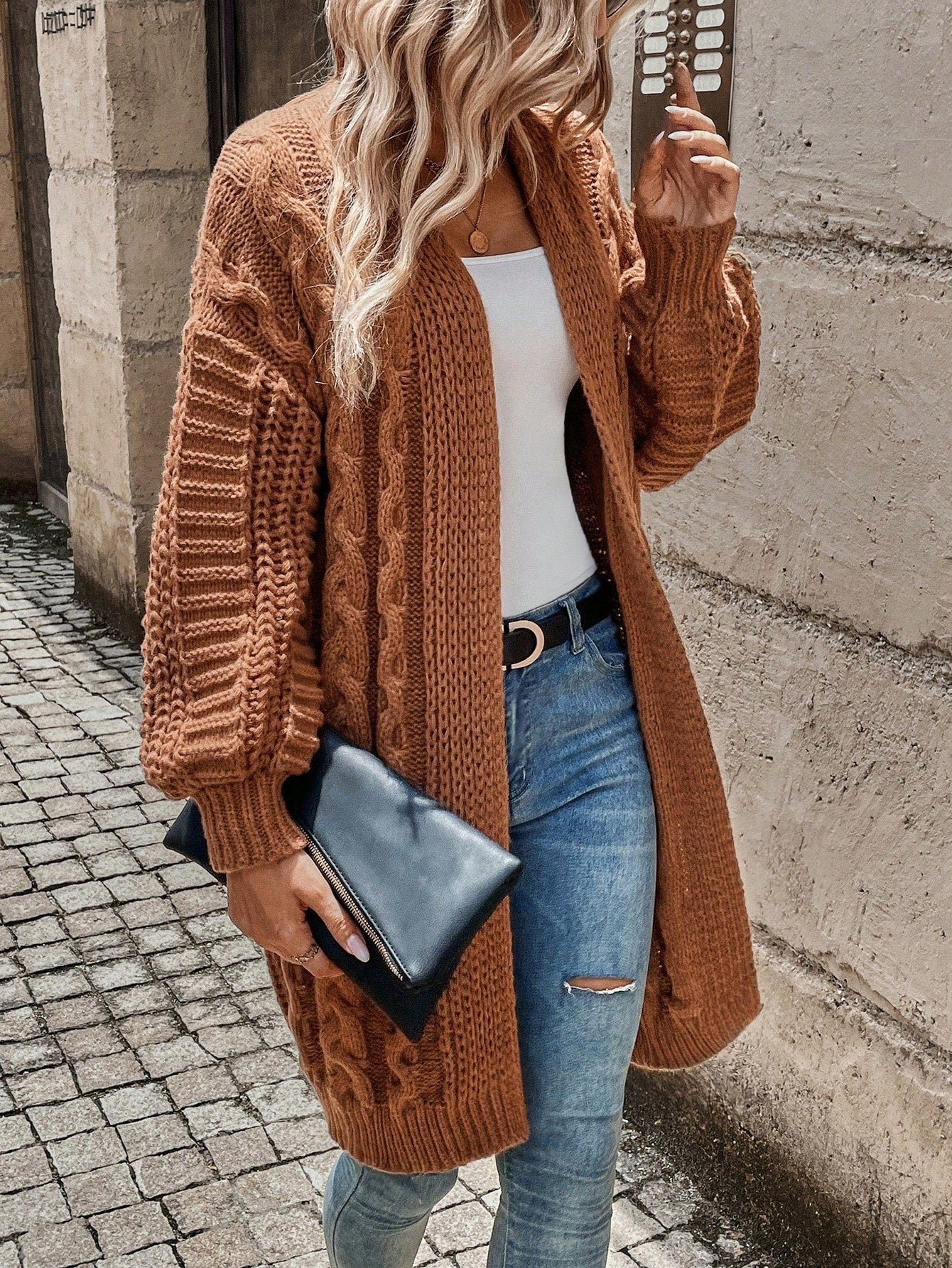 Cruisin Cable Knit Duster