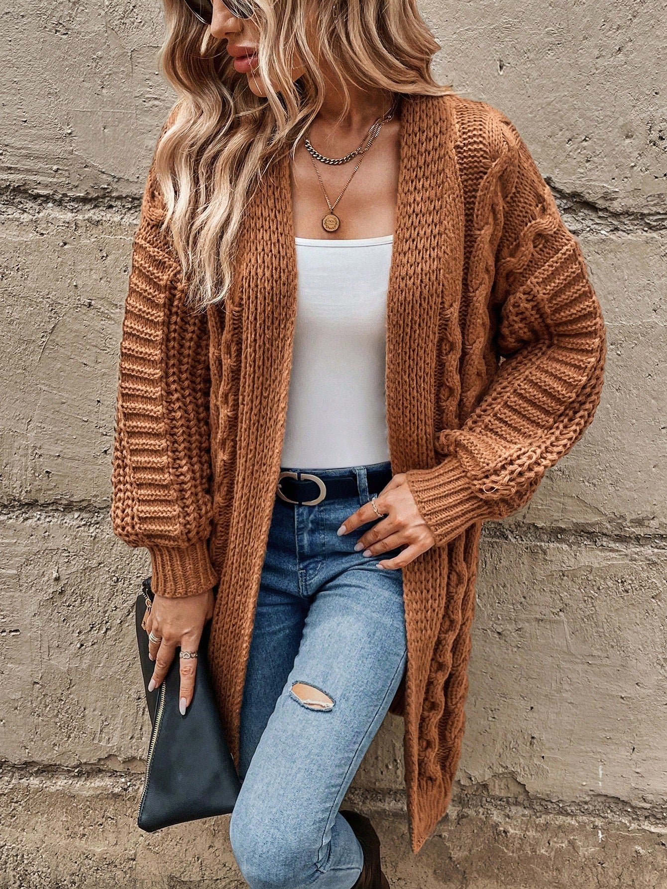 Cruisin Cable Knit Duster