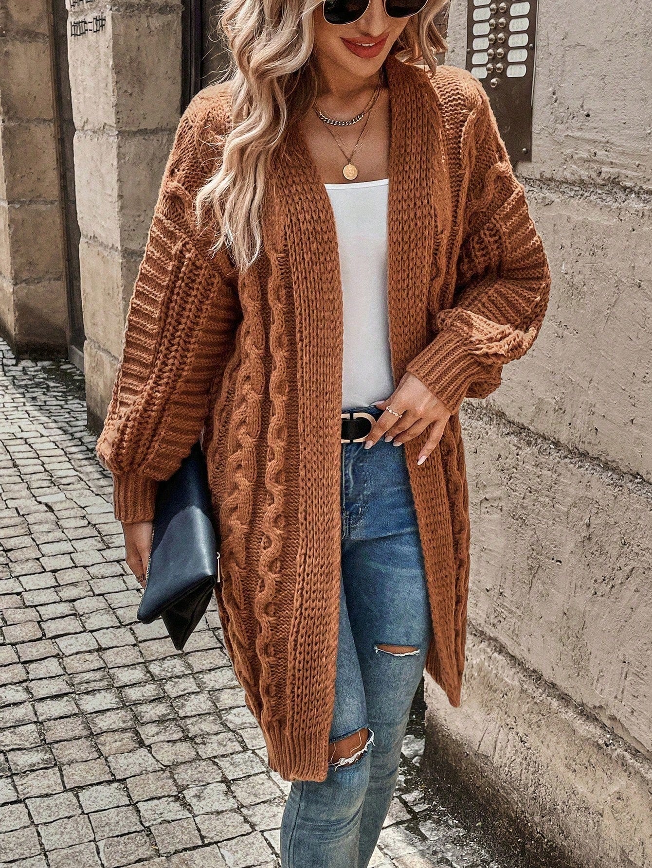 Cruisin Cable Knit Duster