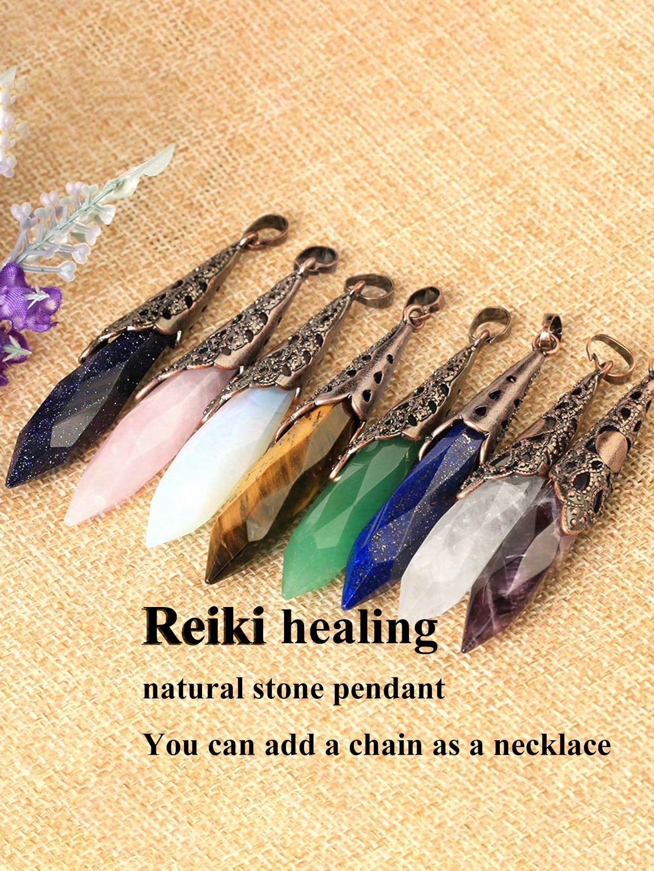Crystal Clear Quartz  Pendulum Dinvination Natural Stone Quartz Pendant Pendulums for Dowsing Reiki Spiritual Products