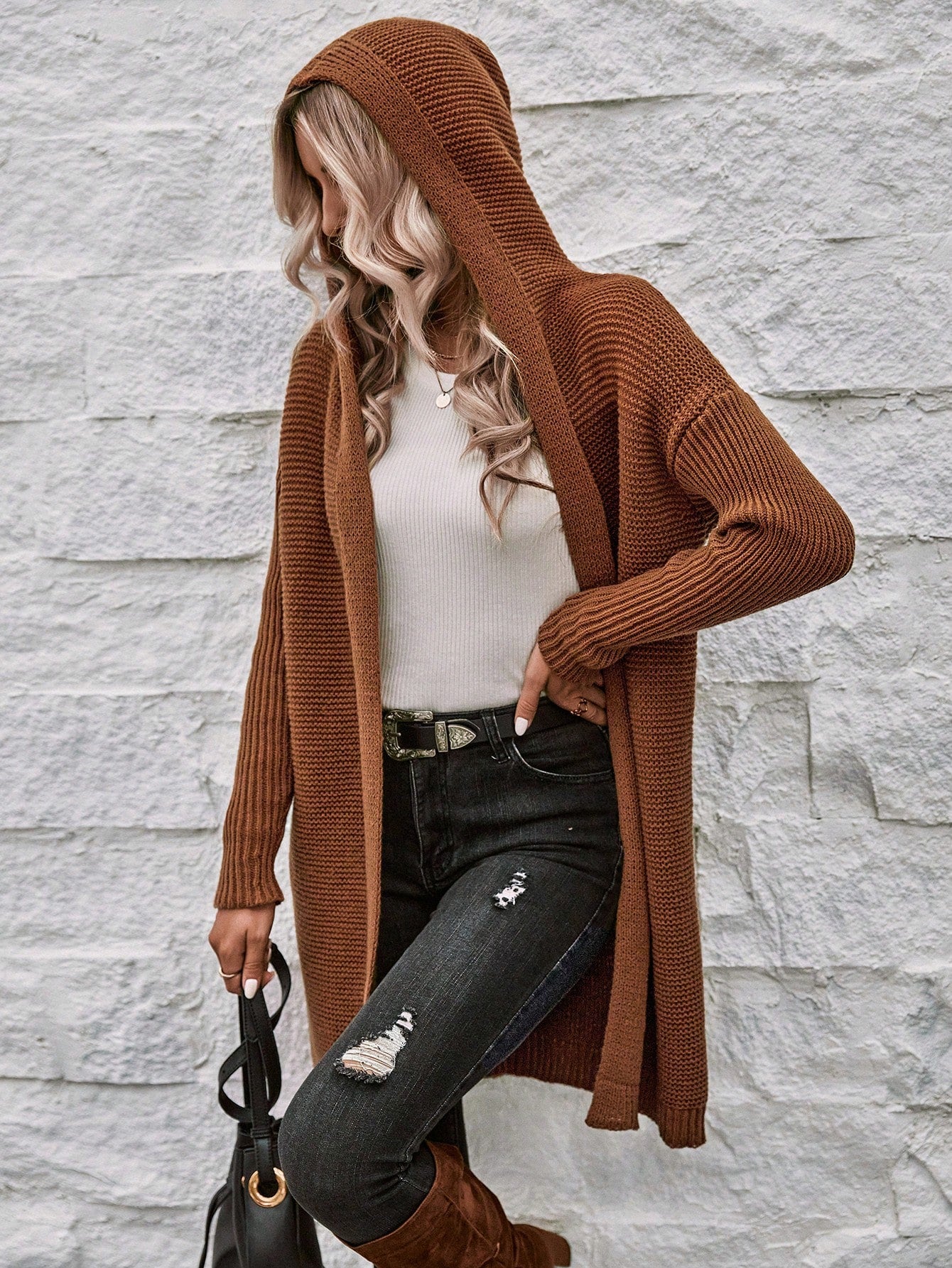 Breezy Nights Hooded Duster Cardigan