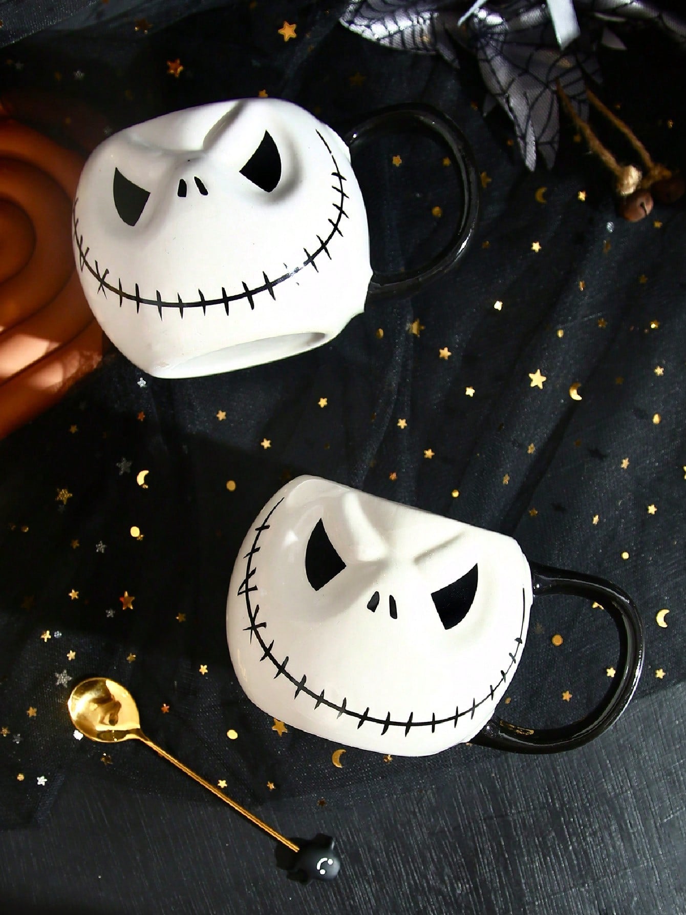 Ceramic Halloween Coffee Mug• Skull or Ghost