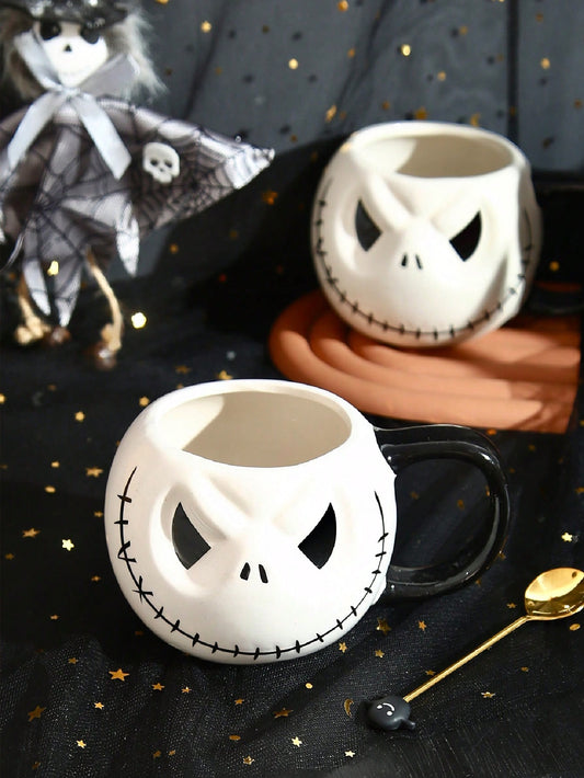 Ceramic Halloween Coffee Mug• Skull or Ghost