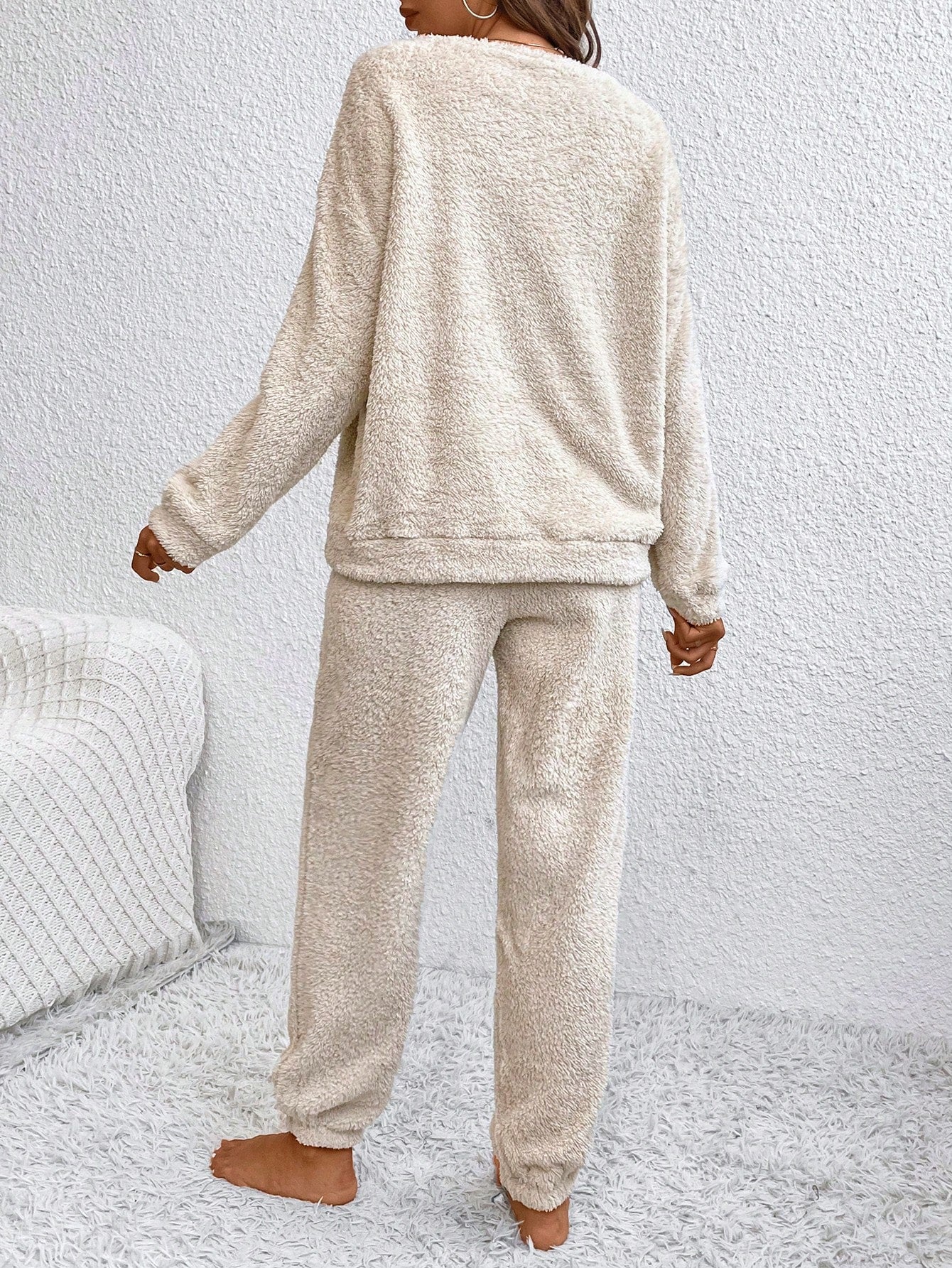 French Teddy Pullover & Pants Set