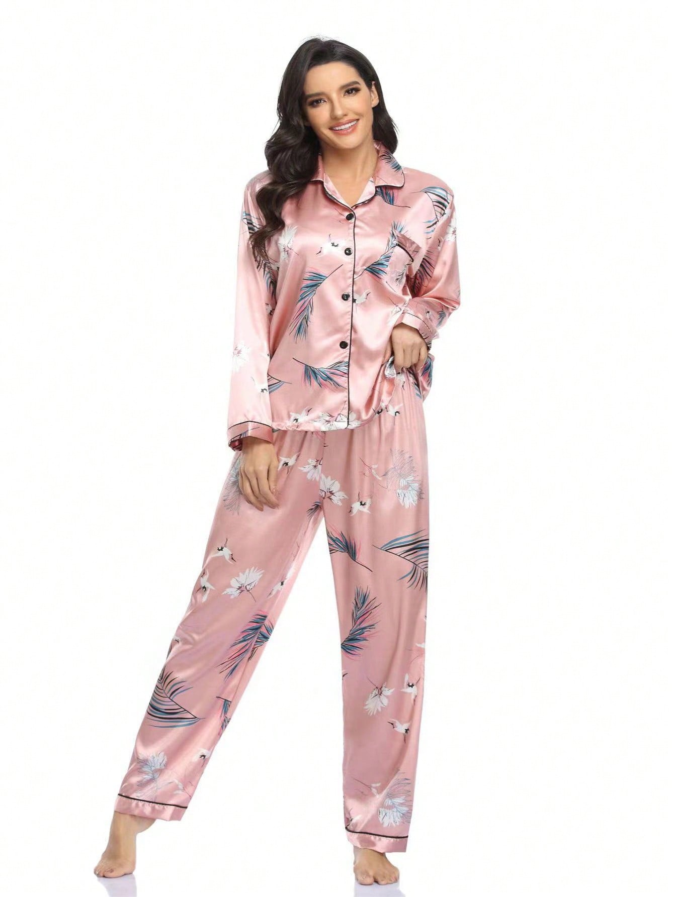 Moon Child Long Sleeve Shirt & Pants Pajamas Set