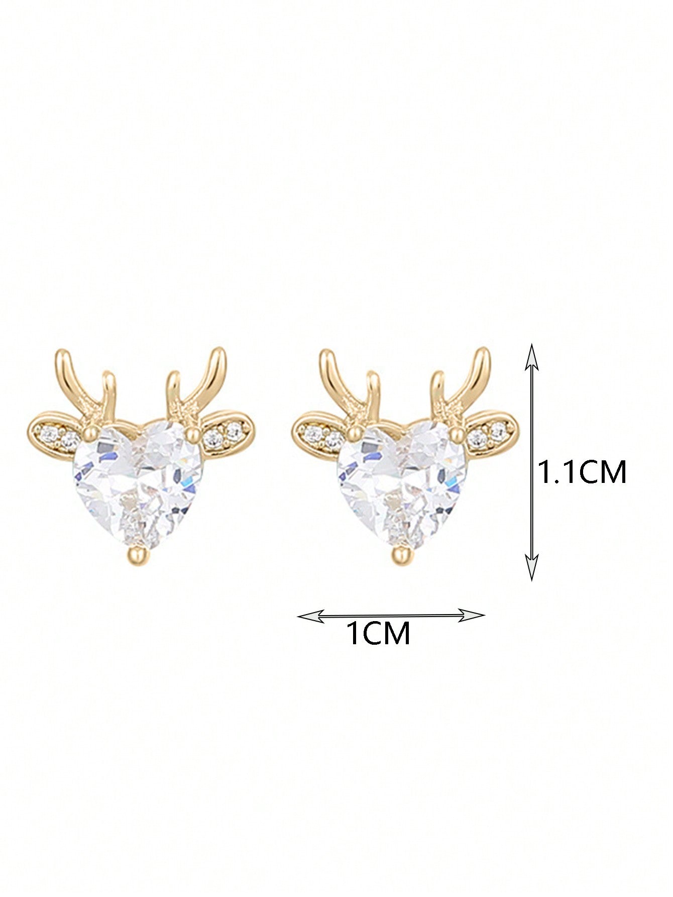 Dainty Deer Stud Earrings
