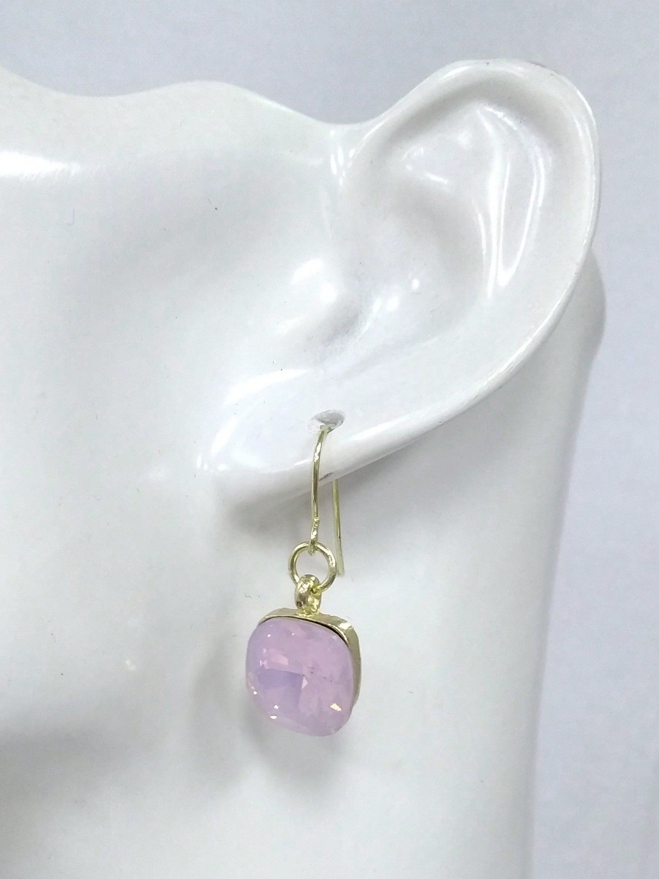 Purple Simple Rhinestone Stud Earrings