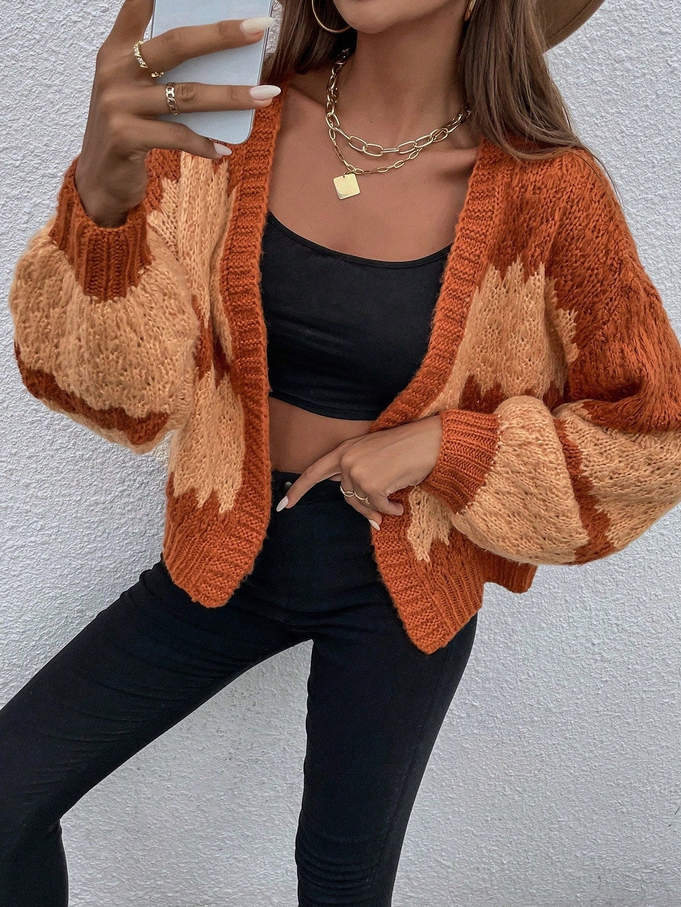 Life Is Swell Color Block Cardigan