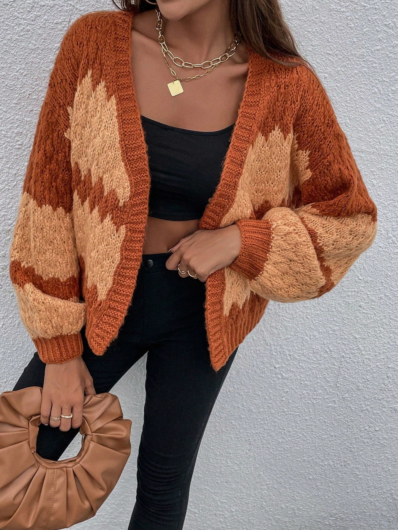 Life Is Swell Color Block Cardigan