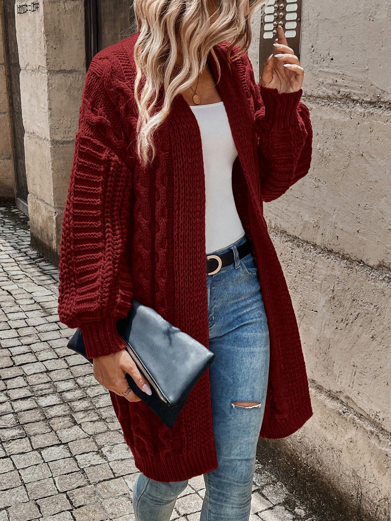 Cruisin Cable Knit Duster