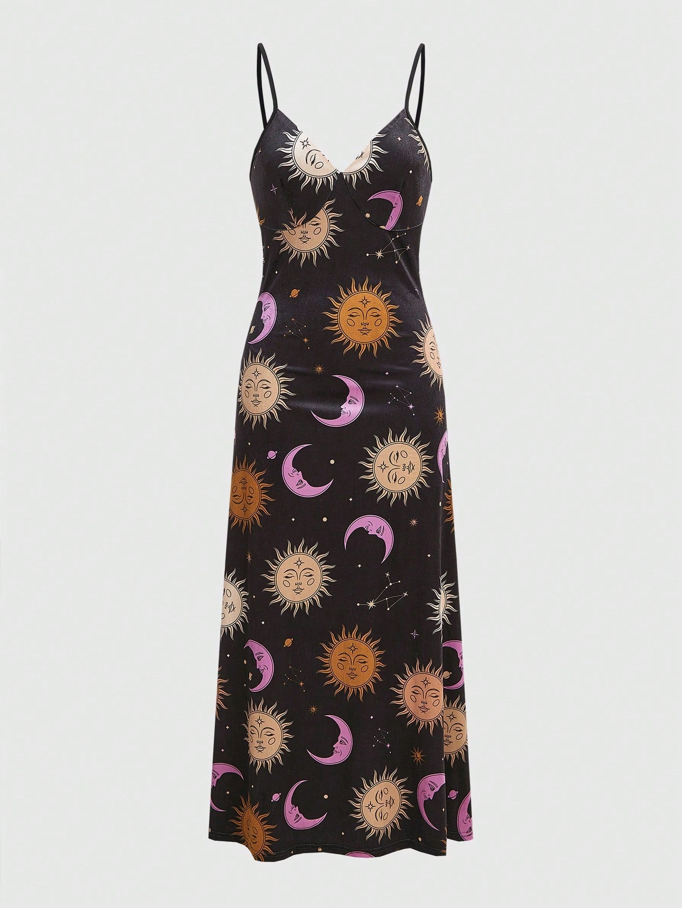 Hippie Sun & Moon Print Cami Dress